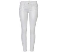 Andiwa Pantalones de piel sintética para mujer, cintura baja con doble cremallera a tope push up elástico Skinny PU Sexy Leggings Petite/Regular/Alto