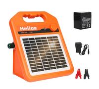 ANDMON Mini160 - Cargador solar de valla de 10 millas, cargador de valla eléctrica solar de 0.16 julios para ganado, cerdos, caballos, ovejas, valla eléctrica con modo diurno o