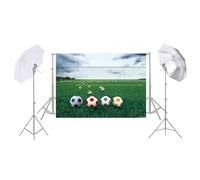 Andoer 1.5 * 2.1m/5 * 7ft Fondo de pared para fotografía de portería de fútbol con red para estudio fotográfico Pros