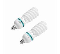 Andoer 2 x LED Bombilla 5500k E27, Luz Diurna CRI90 Bombilla de Ahorro de energía para Fotografía, Softbox, Estudio Fotográfico