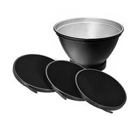 Andoer 210mm Elinchrom Mount Difusor de Luz para Fotografía con Rejilla de Panal de Abeja de 10°, 30° y 50° para Estudio de Fotografía Comercial