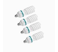 Andoer 4 x LED Bombilla 5500k E27, Luz diurna CRI90 Bombilla de ahorro de energía para Fotografía, Softbox, Estudio Fotográfico