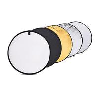 Andoer 60cm 5en1 Reflector Portatil Plegable(Oro, Plata, Blanco,Negro,Transparente)