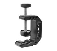 Andoer Abrazadera en C Soporte de Cámara Soporte Universal de Pinza para Mesa Trípode Abrazadera Múltiple de Aleación con Agujeros de Tornillo de 1/4in3 para Monitor de Vídeo Flash Speedlite Micrófono