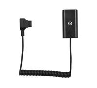 Andoer Adaptador acoplador de batería simulada D-Tap a NP-F550 F570 con Entrada/Salida de alimentación de CC de 7,4 V para monitores de vídeo, Luces LED