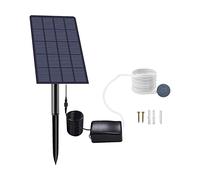 Andoer - Aireador solar de cuenca 2 W - Bomba de oxígeno para estanque de jardín con tubo y piedras de burbujas - para pesca y estanques