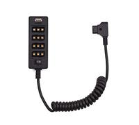 Andoer Andoer D-Tap Tipo B Hembra D-Tap Conector 8 Puertos D-Tap Hembra Spliter Cable de Alimentación Conector con Interfaz USB Reemplazo para Cámaras ARRI Red Monitor Batería