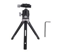 Andoer Andoer - Trípode de Escritorio para Cámara con Placa de Liberación Rápida Cabezal Esférico 360 Grados para Cámara DSLR sin Espejo Vlog Video (Dorado) (Gris)
