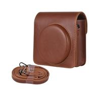 Andoer Bolsa de almacenamiento para cámara instantánea de piel sintética, hebilla magnética con correa para el hombro, compatible con Fujifilm Instax Square SQ40/SQ1