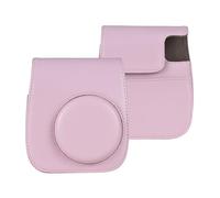 Andoer Bolsa de almacenamiento para cámara instantánea, funda de piel sintética, hebilla magnética con correa para el hombro, compatible con Fujifilm Instax Mini 12/11/9/8