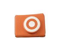 Andoer Bolso Retro Cuero Cámara PU con Mitad del Caso del Tirón y Correa Hombro Ajustable, Cabe Cámara XE5 (Naranja)