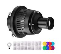 Andoer Bowens Optical Snoot - Condensador cónico focalize arte efectos especiales con forma de cilindro de luz con 16 tarjetas gráficas, 8 filtros de color, accesorios de luz para fotografía