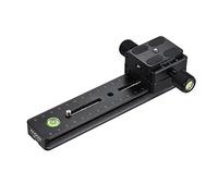 Andoer® BPL-180 Cámara Panorámica Larga de Aleación de Aluminio Placa de Liberación Rápida + Abrazadera de Doble Capa Kit Knob-Type diseño 1/4''