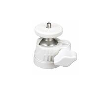 Andoer Cabezal de bola de trípode de escritorio con rotación de 360 grados para cámara y luz LED (blanco)