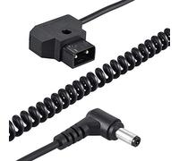 Andoer Cable de extensión D-TAP, conector B macho a línea recta DC de 5.5 * 2.1 mm Adecuado para Anton V-mount batería DSLR jaula rig fuente de alimentación la longitud máxima es de 98 cm