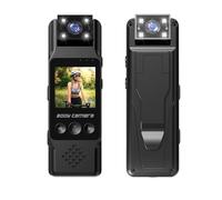 Andoer Cámara corporal 4K con grabación de audio y vídeo, clip magnético, lente gire 180°, detección de movimiento