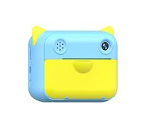 Andoer - Cámara de fotos instantánea para niños, 12 MP, 1080P, cámara digital para niños, pantalla de 2,4 pulgadas, batería incorporada, fiesta de cumpleaños, 3 a 12 años, color azul