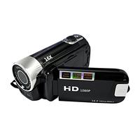 Andoer - Cámara de vídeo digital portátil 1080P de alta definición, videocámara DV, 16MP, visualización LCD de 2,7 pulgadas, zoom digital 16X, batería incorporada
