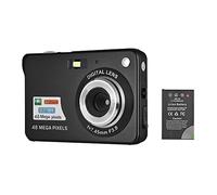 Andoer Cámara digital 1080 de 48 MP, videocámara de vídeo con zoom de 8x, pantalla LCD de 2,7 pulgadas, reconocimiento facial, captura de sonrisas con bolsa de transporte, correa de mano para niños y