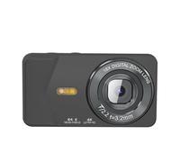 Andoer Cámara Digital 4K 64MP Zoom 18X Cámara de Fotos Profesional con Pantalla LCD 2.8 Pulgadas Estabilización Inteligente y Tipo-C para Principiantes Viajes y Selfies (Negro)