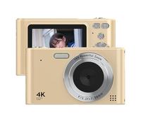Andoer Cámara digital 4K, cámara compacta de 48 MP, cámara digital de 2,4 pulgadas con zoom digital de 16X, flash integrado, batería para niños, adolescentes, principiantes, adultos