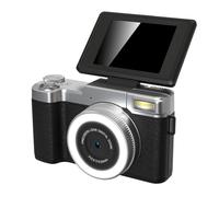 Andoer Cámara digital 4K, cámara de 48 MP, cámara compacta portátil con pantalla plegable de 180°, zoom digital 16x, para niños, adolescentes, estudiantes, principiantes, color negro