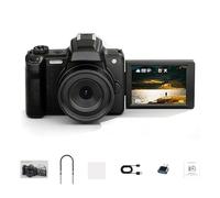 Andoer Cámara Digital 4K Cámara Fotográfica con Zoom de 28x y Enfoque Automático, Pantalla Giratoria de 2,8 Pulgadas y 180°