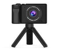 Andoer Cámara Digital Compacta con Mini Trípode, 1080P 12MP, Correa para el Cuello, Negro/Blanco/Verde