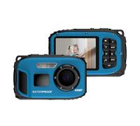 Andoer Cámara digital impermeable 1080P de 48 MP, pantalla IPS de 2.4 pulgadas, IP68, 5 m, profundidad impermeable, enfoque automático, zoom digital 4X, regalo para niños, niñas, estudiantes,