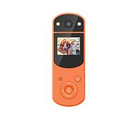 Andoer Cámara DV digital Mini cámara de carrocería Grabadora de vídeo Reproductor de MP3 Pantalla HD 1080P con luz nocturna infrarroja Len Giratoria para deportes Home Office Grabadora de
