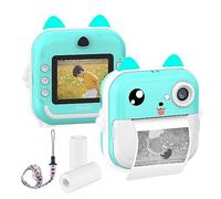 Andoer Camara Fotos Infantil Instantanea, 24MP 2.4" Cámara Instantánea para Niños, Camara Instanea Infantil con Tarjeta de Memoria de 32 GB, Regalos para Niños y Niñas 3 a 12 Años (Verde)