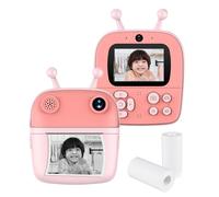 Andoer Camara Fotos Infantil instantanea, Camara de Fotos para Niños 1080P, Cámara Instantánea para Niños Pantalla IPS de 2,4 Pulgadas con Papel de impresión térmica para Niños de 3-12 Años,