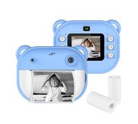 Andoer Cámara infantil instantánea, cámara digital 1080P para niños con papel de impresión térmica, pantalla de 2 pulgadas, cámara instantánea para niños, batería incorporada, regalo para niños de 3 a