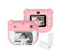 Andoer Cámara infantil instantánea, cámara digital 1080P para niños con papel de impresión térmica, pantalla de 2 pulgadas, cámara instantánea para niños, batería incorporada, regalo para niños de 3 a