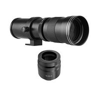 Andoer Cámara MF Objetivo zoom super teleobjetivo F/8.3-16 420-800 mm casquillo T2 con anillo adaptador casquillo RF Reemplazo rosca 1/4 para cámaras Canon EOS R/ R3/ R5/ R5C/ R6/ RP RF