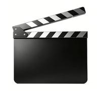 Andoer Claqueta de acrílico con corte de acción, película de película, tablilla pequeña, para director de cine, escena de acción, tablilla de película seca para filmar