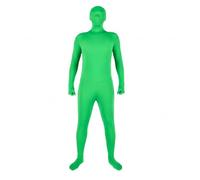 Andoer Disfraz Verde Adulto, Traje verde Chromakey para fotografía, Unisex Disfraz elástico para fotos, vídeos, efectos especiales, festivales, cosplay, carnaval, 160cm