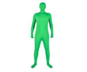 Andoer Disfraz Verde Adulto, Traje verde Chromakey para fotografía, Unisex Disfraz elástico para fotos, vídeos, efectos especiales, festivales, cosplay, carnaval, 170cm