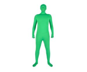 Andoer Disfraz Verde Adulto, Traje verde Chromakey para fotografía, Unisex Disfraz elástico para fotos, vídeos, efectos especiales, festivales, cosplay, carnaval, 160cm