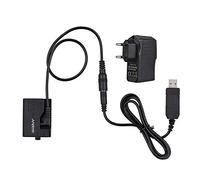 Andoer Dummy Battery DC Acoplador (Reemplazo para LP-E10) con Adaptador de Corriente para Canon EOS Rebel T3/ T5/ T6/ T7/ T100/ Kiss X50/ Kiss X70/ 1100D/ 1200D/ 1300D/ 2000D/ 4000D