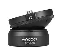Andoer DY-60N Base Niveladora del Trípode Placa de LevelerAdjusting Aleación de Aluminio con Bolso Llano de la Burbuja para Canon Nikon Sony