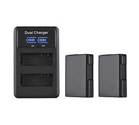 Andoer EN-EL14 Kit de batería y cargador 1500 mAh Cargador USB para cámaras Nikon D3100 D3200 D3300 D3400 D3500 D5100 D5200 D5300 D5500 D5600 Coolpix P7000 P71000 P770. 0P7800