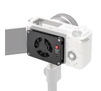 Andoer Enfriador de cámara Ventilador de radiador Inteligente para cámara Disipación de Calor rápida Bajo Nivel de Ruido Velocidad de 2 Niveles Ajustable con Puerto Tipo c Compatible con ZV-E10