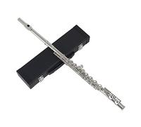 ANDOER® ESTERN FLAUTA CONCIERTO CUPRONíQUEL PLATEADO PLATA 16 HOLES C CL 1126