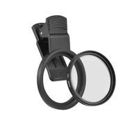 Andoer Filtro CPL de 52 mm para Lente de cámara de teléfono Filtro polarizador con Clip con reemplazo de Clip de Lente de teléfono para teléfonos Inteligentes, para cámaras DSLR Canon Nikon Sony