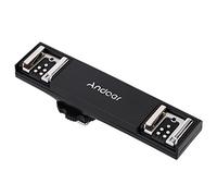 Andoer Flash Light Speedlite Bracket Splitter para cámaras Canon 7DII 70D 5DR 5DRS 5DIII 6D DSLR