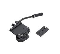 Andoer Fluid Head de Trípode de Cámara con Placa de Liberación Rápida, Base Panorámica 65mm, con Cabezal Panorámico Hidráulico Tilt de -70° a 90°