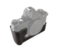 Andoer Funda para cámara portátil, estilo retro, bolsa de transporte con apertura en la parte inferior y correa para el hombro, reemplazo para cámara Nikon Zf/Z F, Negro