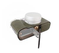 Andoer Funda protectora portátil para cámara, estilo retro, bolsa de transporte, diseño inferior con correa de hombro de repuesto para cámara Fujifilm X100VI, color verde, Green