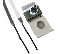 Andoer Funda protectora portátil para cámara, estilo retro, funda completa para cámara, bolsa de transporte, diseño inferior con correa de hombro de repuesto para cámara Fujifilm X100VI
